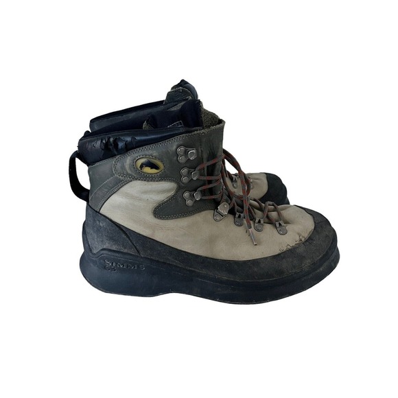 SIMMS G3 Mens GUIDE Boots Wading Fly Fishing Lace Up Felt Sole Sz 11 - Picture 2 of 11